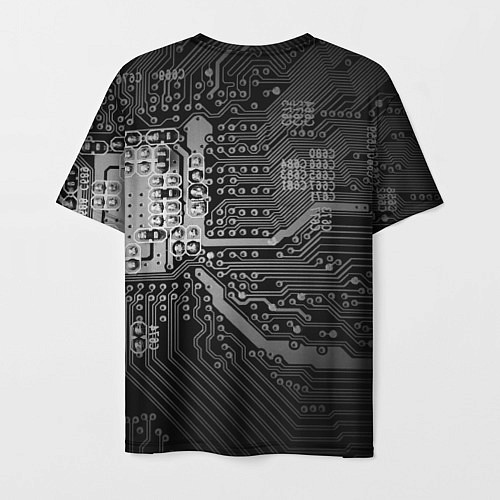Мужская футболка Микросхема плата / 3D-принт – фото 2