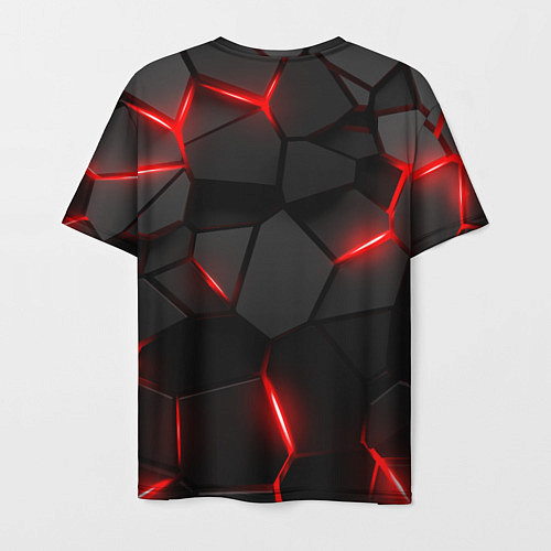 Мужская футболка Апекс легенд - красный неон / 3D-принт – фото 2