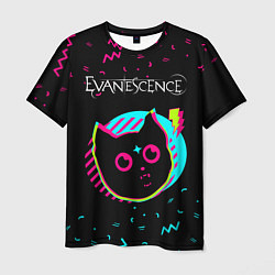 Футболка мужская Evanescence - rock star cat, цвет: 3D-принт