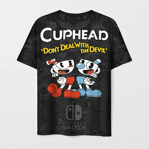 Мужская футболка Cuphead - devil play game / 3D-принт – фото 2