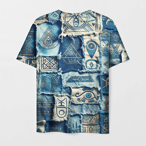 Мужская футболка Племя майя-пэчворк / 3D-принт – фото 2