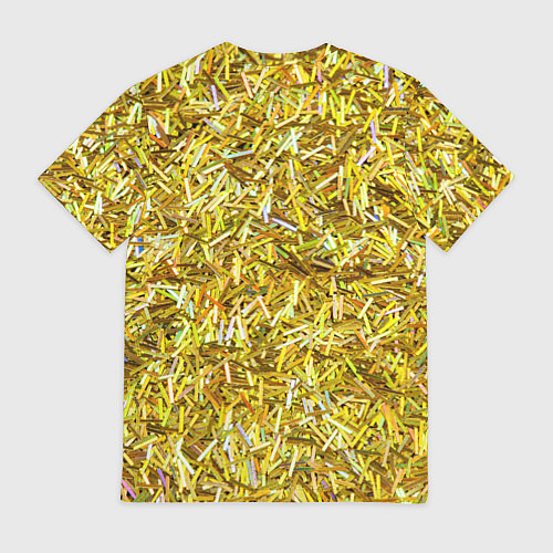Мужская футболка Золотые ленточки / 3D-принт – фото 2