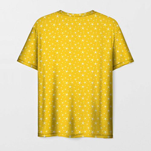 Мужская футболка Жёлтый со звёздочками / 3D-принт – фото 2