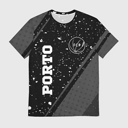Мужская футболка Porto sport на темном фоне вертикально
