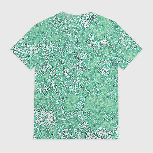 Мужская футболка Текстура изумрудный / 3D-принт – фото 2