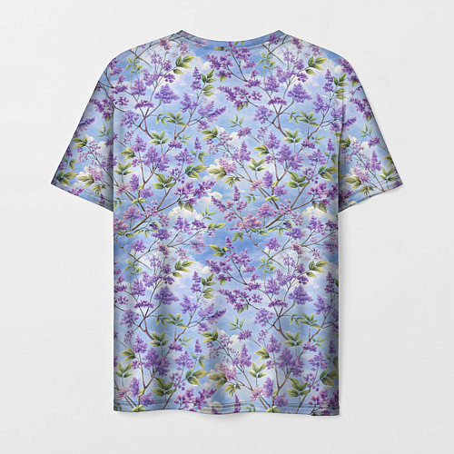 Мужская футболка Светлая фиолетовая сирень / 3D-принт – фото 2