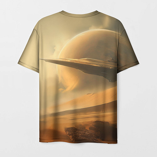 Мужская футболка Пустыня и космический корабль - Дюна / 3D-принт – фото 2