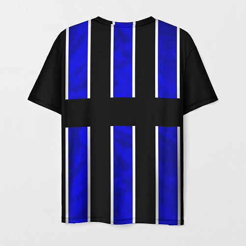 Мужская футболка Россия- черно-синяя униформа / 3D-принт – фото 2