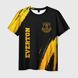 Мужская футболка Everton - gold gradient вертикально