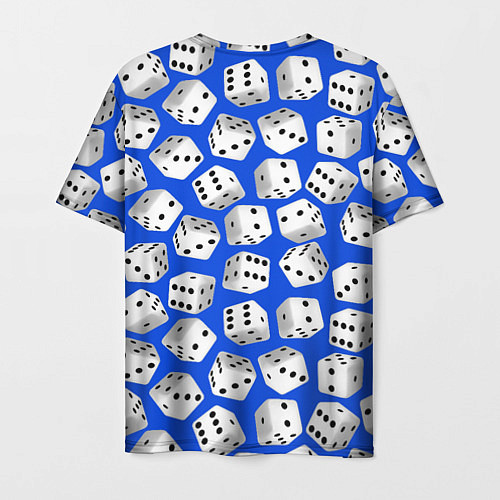 Мужская футболка Игральные кубики узор / 3D-принт – фото 2