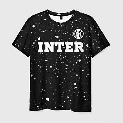 Футболка мужская Inter sport на темном фоне посередине, цвет: 3D-принт