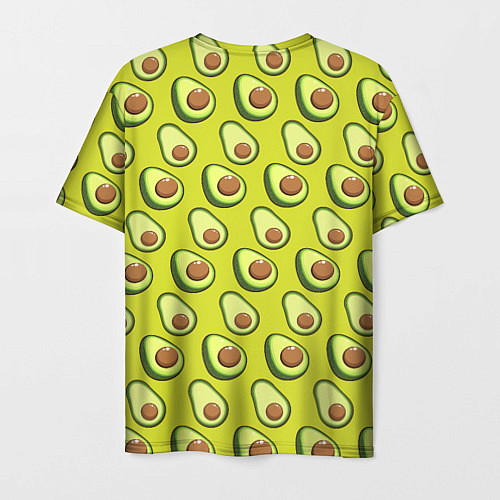Мужская футболка Паттерн с половинкой авокадо / 3D-принт – фото 2