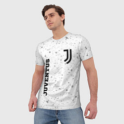 Футболка мужская Juventus sport на светлом фоне вертикально, цвет: 3D-принт — фото 2