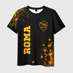 Мужская футболка Roma - gold gradient вертикально