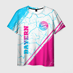 Футболка мужская Bayern neon gradient style вертикально, цвет: 3D-принт