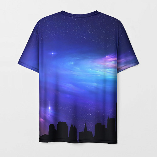 Мужская футболка Город вселенная / 3D-принт – фото 2