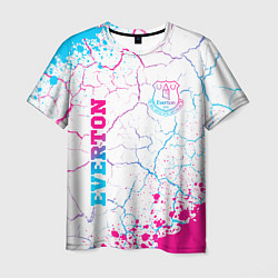 Футболка мужская Everton neon gradient style вертикально, цвет: 3D-принт