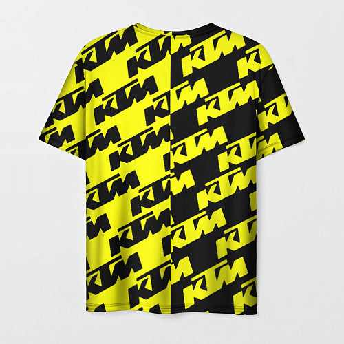 Мужская футболка KTU жёлто чёрный стиль / 3D-принт – фото 2