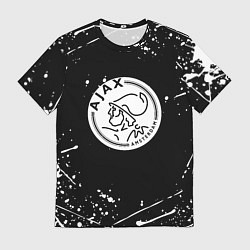 Мужская футболка Аякс краски брызги спорт