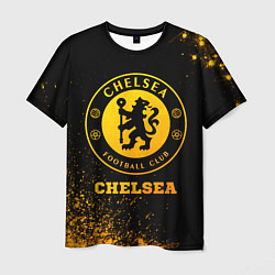 Футболка мужская Chelsea - gold gradient, цвет: 3D-принт