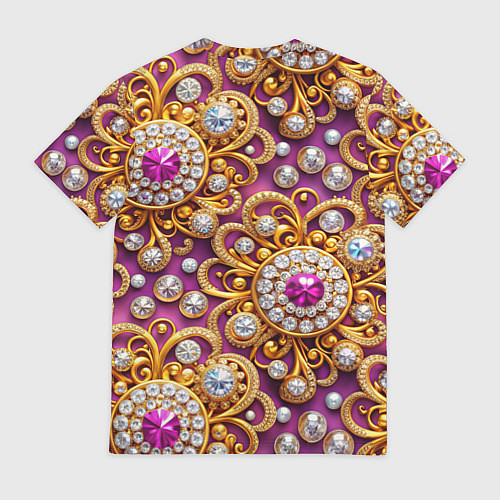 Мужская футболка Ювелирный паттерн / 3D-принт – фото 2