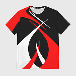 Мужская футболка Красные и белые линии