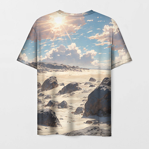 Мужская футболка Аниме пляж / 3D-принт – фото 2