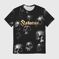 Футболка мужская Sabaton - logo rock group, цвет: 3D-принт