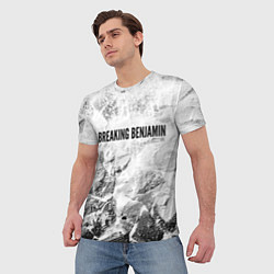 Футболка мужская Breaking Benjamin white graphite, цвет: 3D-принт — фото 2
