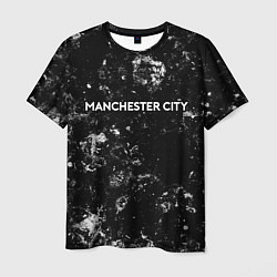 Футболка мужская Manchester City black ice, цвет: 3D-принт