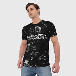 Футболка мужская Gears of War black ice, цвет: 3D-принт — фото 2