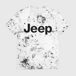 Футболка мужская Jeep dirty ice, цвет: 3D-принт