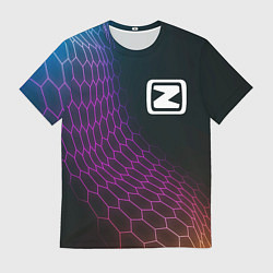 Мужская футболка Zotye neon hexagon