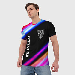 Футболка мужская Sevilla speed game lights, цвет: 3D-принт — фото 2