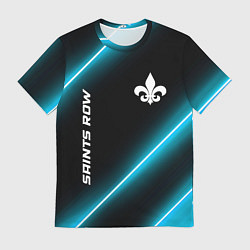 Мужская футболка Saints Row неоновые лампы