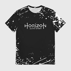 Футболка мужская Horizon Zero Dawn всплеск красок, цвет: 3D-принт