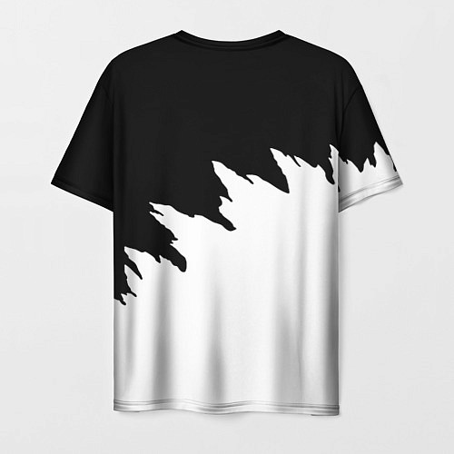 Мужская футболка Ведьмак белое лого краски / 3D-принт – фото 2