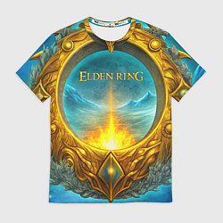Футболка мужская Elden Ring золотое кольцо и зимний холод, цвет: 3D-принт