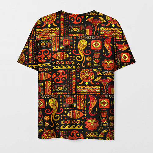 Мужская футболка Этнический орнамент - морские обитатели / 3D-принт – фото 2
