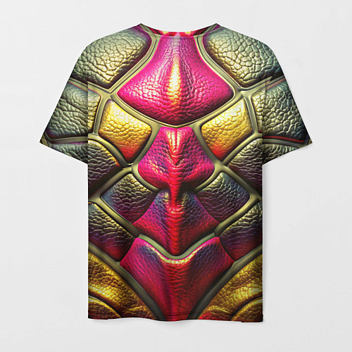 Мужская футболка Объемная текстурная кожа / 3D-принт – фото 2