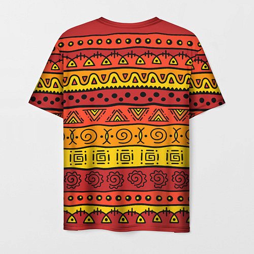 Мужская футболка Африканские этнический орнамент / 3D-принт – фото 2