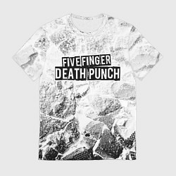 Футболка мужская Five Finger Death Punch white graphite, цвет: 3D-принт
