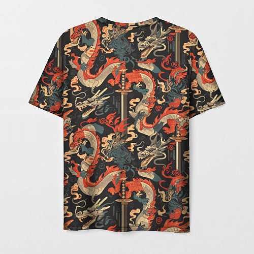 Мужская футболка Паттерн с драконом / 3D-принт – фото 2