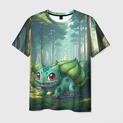 Футболка мужская Bulbasaur pokemon, цвет: 3D-принт