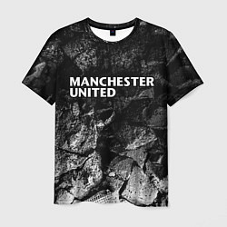 Футболка мужская Manchester United black graphite, цвет: 3D-принт