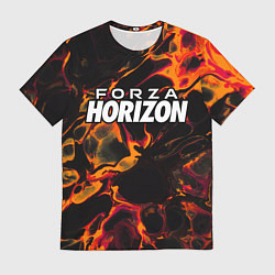 Футболка мужская Forza Horizon red lava, цвет: 3D-принт