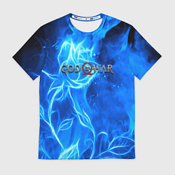 Футболка мужская God of war neon flower, цвет: 3D-принт