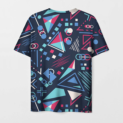 Мужская футболка Яркий абстрактный узор для спорта / 3D-принт – фото 2