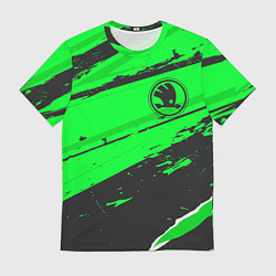 Мужская футболка Skoda sport green