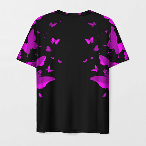 Мужская футболка Fortnite buterfly neon / 3D-принт – фото 2